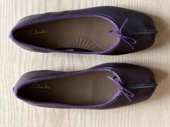 Nové Dámské kožené baleríny CLARKS vel. 37 - 2