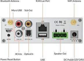 Arylic Up2stream A50+ Bluetooth zesilovač pro reproduktory - 2
