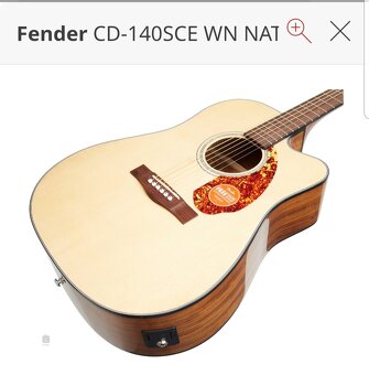 Prodám elektroakustickou kytaru Fender - 2