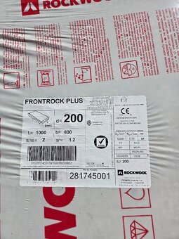 Fasádní vata 200 mm, Rockwool Frontrock Plus - 2