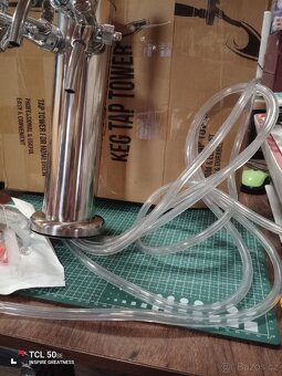 Výčepní stojan (pípa) 3 ks pákového kohoutu, 3 okruhy. - 2