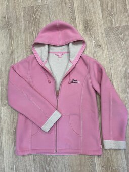 Růžová teplá podzimní bunda/kabát 40/42 - 2