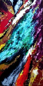Velký abstraktní obraz 120x60 cm - 2