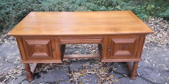 Rustikální masivní psací stůl - 2