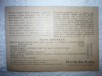 Pohlednice - VODOLÉČEBNÝ ÚSTAV - 2