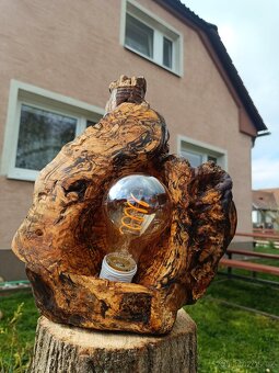 Dřevěná lampa - 2