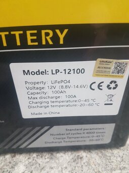 LiFePo4 baterii s kapacitou 100Ah, napětí 12.8V. - 2