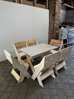 Zahradní posezení - stůl + 6 židlí (možno i jednotlivě) - 2