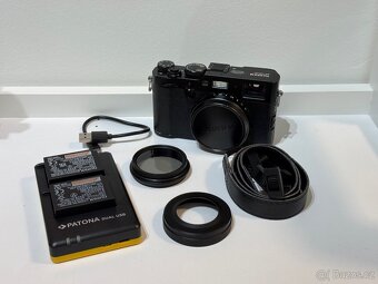 Fujifilm X100F - 2 baterie, filtr, nabíječka - 2