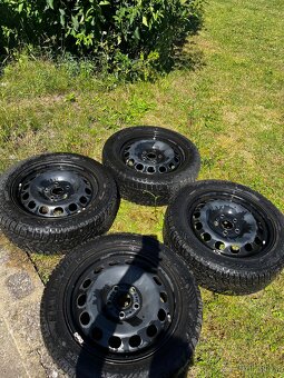 4 plechová kola – 5x112, 6Jx16H2 - 2
