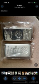 1000g stribrny investicni slitek - 2