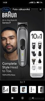 Braun Series 7 MGK7420, 10v1 - nový - 2