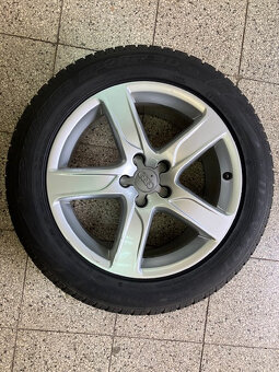 Alu disk originál Audi 18" + zimní pneu 235/55 R18 Dunlop - 2