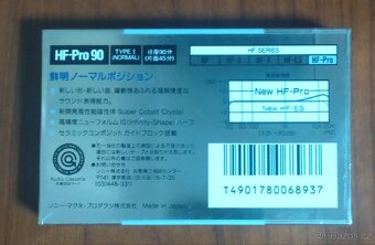 Audio kazeta SONY HF Pro 90 - 2