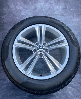 Originální ALU kola 5x112 VW Tiguan 235/55/18 TOP STAV - 2