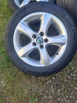 Alu kola 5x100 originál Škoda Fabia, Roomster 195/55/15 - 2
