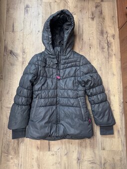 Coccodrillo dívčí zimní bunda s mašličkami v. 116/122 - 2