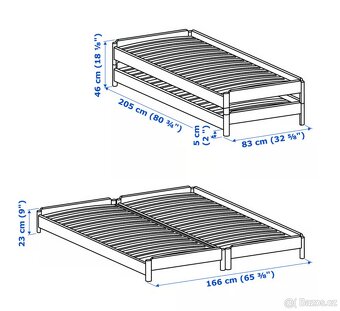 UTAKER stohovatelná postel IKEA - 2