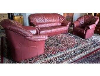 Kožená sedací souprava 3+1+1, 3127 - 2