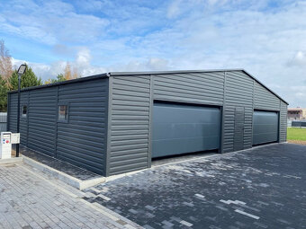 Plechová garáž 12x6 - 2