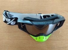 Brýle na motorku/lyže/snowboard green nose - 2