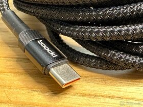 2x USB-C značkový kabel Toocki 100W 3m 300cm, NOVÝ - 2