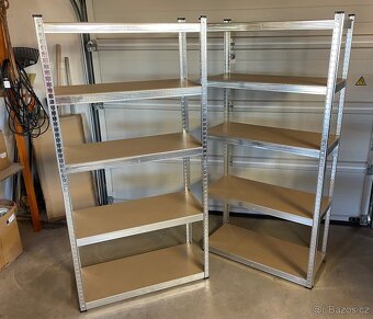 Prodám pozinkované regály 180x90x40 a 200x100x50cm - nové - 2