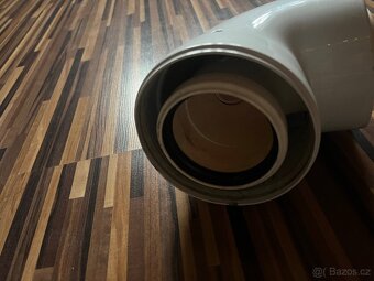 Koleno 90° DN 80/125mm s revizním otvorem, komínové na konde - 2
