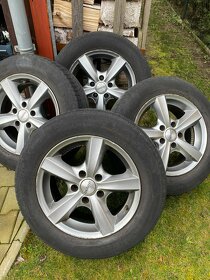 4x alu disky Dezent R15 6 1/2 J x 15H2 ET38 LK112 - 2
