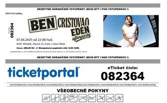 BEN CHRISTOVAO - EDEN - VSTUPENKY - AFTER - 2