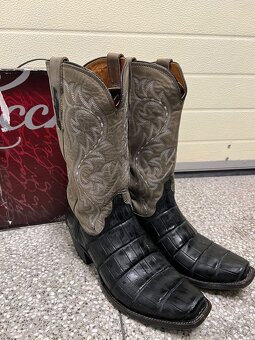 Lucchese Western boty US 10,5EE (44) velky alligator - 2