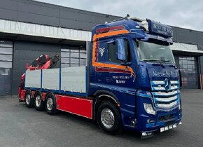Mercedes-Benz Actros 3251 8x2 - valník s hydraulickou rukou - 2