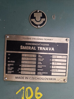 Výstředníkový lis LEN 63 C, ŠMERAL TRNAVA - 2