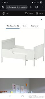 Dětská postel - rostoucí - 2