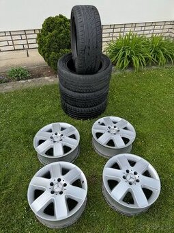 Letní sada alu Mercedes Viano/Vito R17 + pneu 225/55 r17, - 2