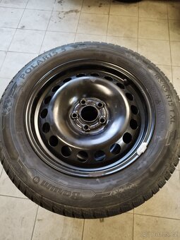 4 ks Plechové disky s zimní pneu 15" Polo VI Fabia IV - 2
