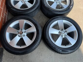 Alu 17" 5x112,škoda Ratikon, letní 80%, KaroQ, TOP - 2