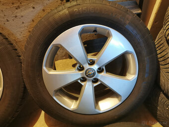Opel Mokka - originál 17" alu disky s letnými pneu - 2