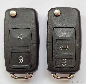 Klíč Škoda Volkswagen Seat 2 / 3 tlačítka. Cena za 1 kus = - 2