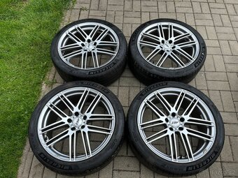 4x alu disky 5x112 R19, letní pneu - 2