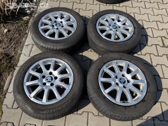 4x al kola 5x112 15 + pneu letní 195/65 R15 - 2