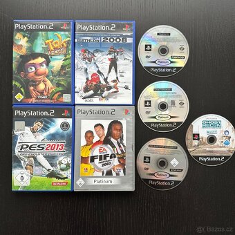 Playstation 2 fat PS2 SCPH 50004 Silver + 8 her - 2