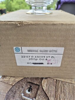 RETRO SKLENIČKY 6X MORAVSKÉ SKLÁRNY KVĚTNÁ - 2