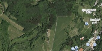 Lesy v katastrálním území Luhačovice 21 496 m2 - 2