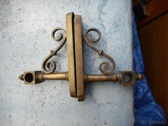 konzole na záclony historické mosazné - 2