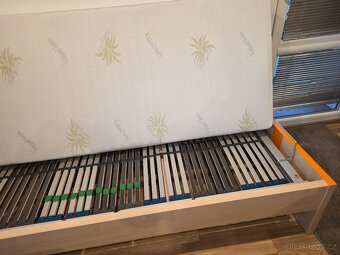 Postel s motorovým polohováním + zánovní matraci 80×200 - 2