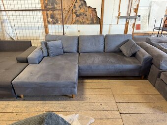 Rohová rozkládací sedačka s úl. pr. NOVÁ 2. jakost - 2