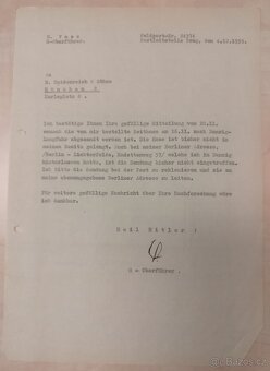 DOKUMENTY PO GENERÁL SS BERNHARD VOSS 4 - 2