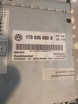 Originál rádio/ navigace VW rns510 2DIN - 2