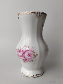 Nádherná ručně malovaná květinová váza Weimar 1924-1939 roku - 2